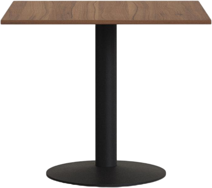 Barbord Højbord Med Rund Fod Kave Home Tiaret Mørk Natur ø69 H74 Cm