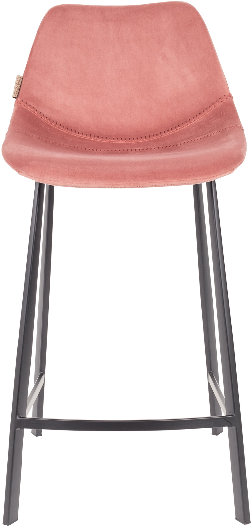 Barstol Dutchbone Franky Støvet Rosa Polstret Polyester Metalstel H91   B45   D52 Cm