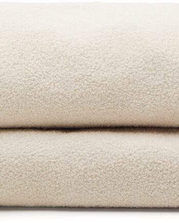 Betræk Til Sengeramme Kave Home Martina Beige Shearling-effekt 180   200 Cm 100  Genanvendt Polyester Oeko Tex