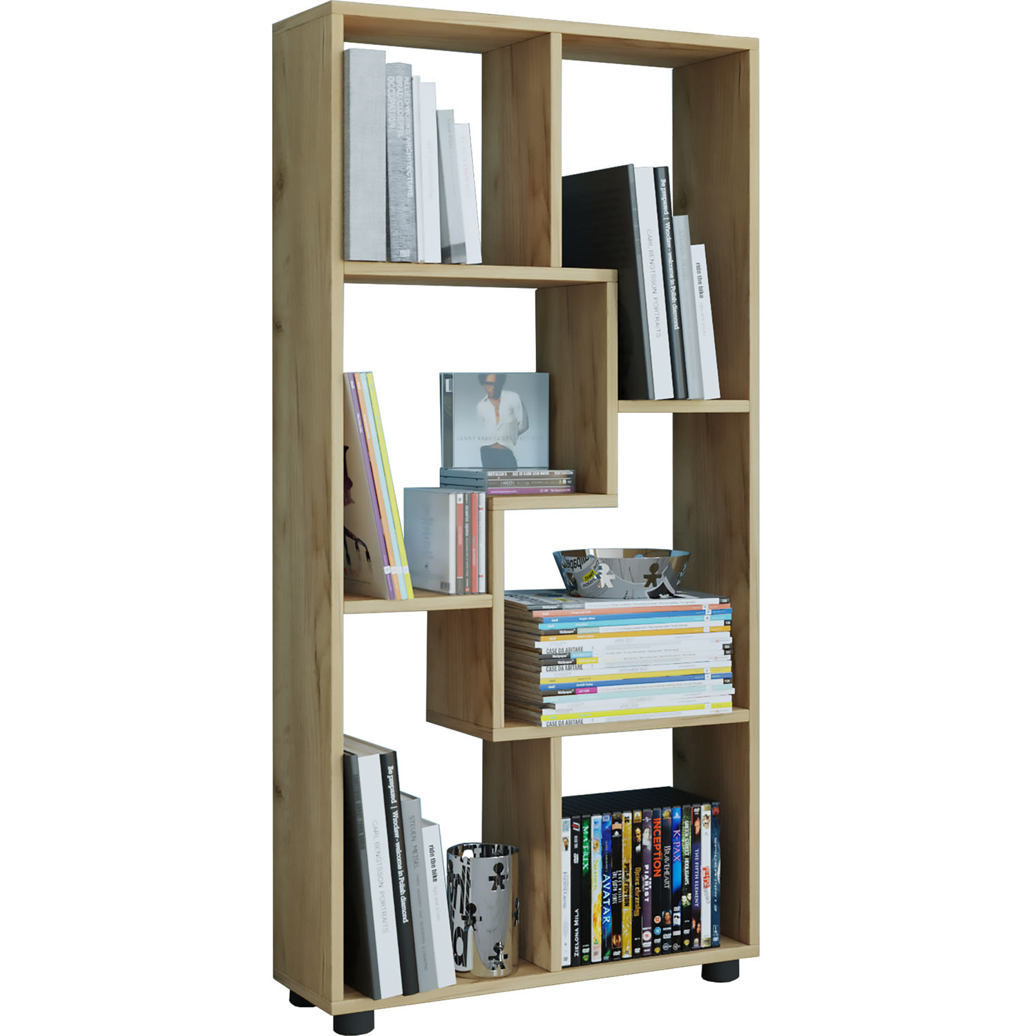 Blina Reol       Rum Natur Træ  :119cm X60cm   20cm
