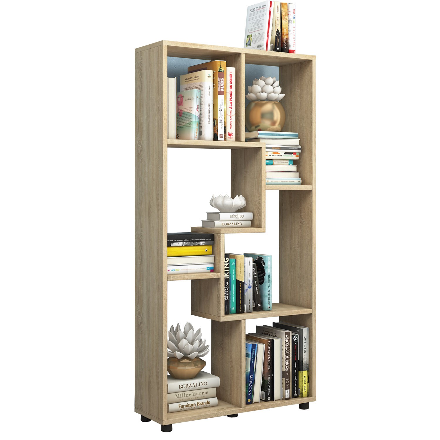 Blina Reol       Rum Natur Træ  :119cm X60cm   20cm