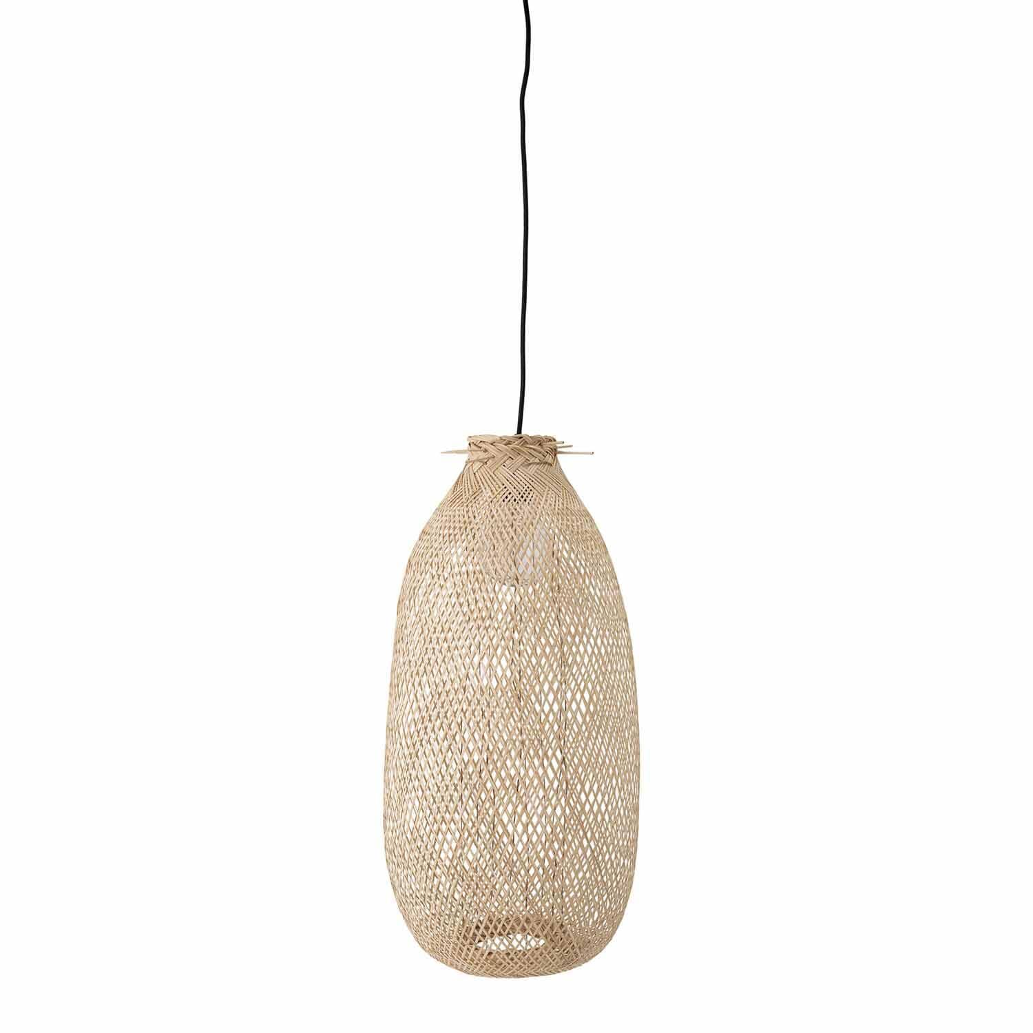 Bloomingville Evert Pendel Loftslampe  Cylinder Natur Bambus    25
