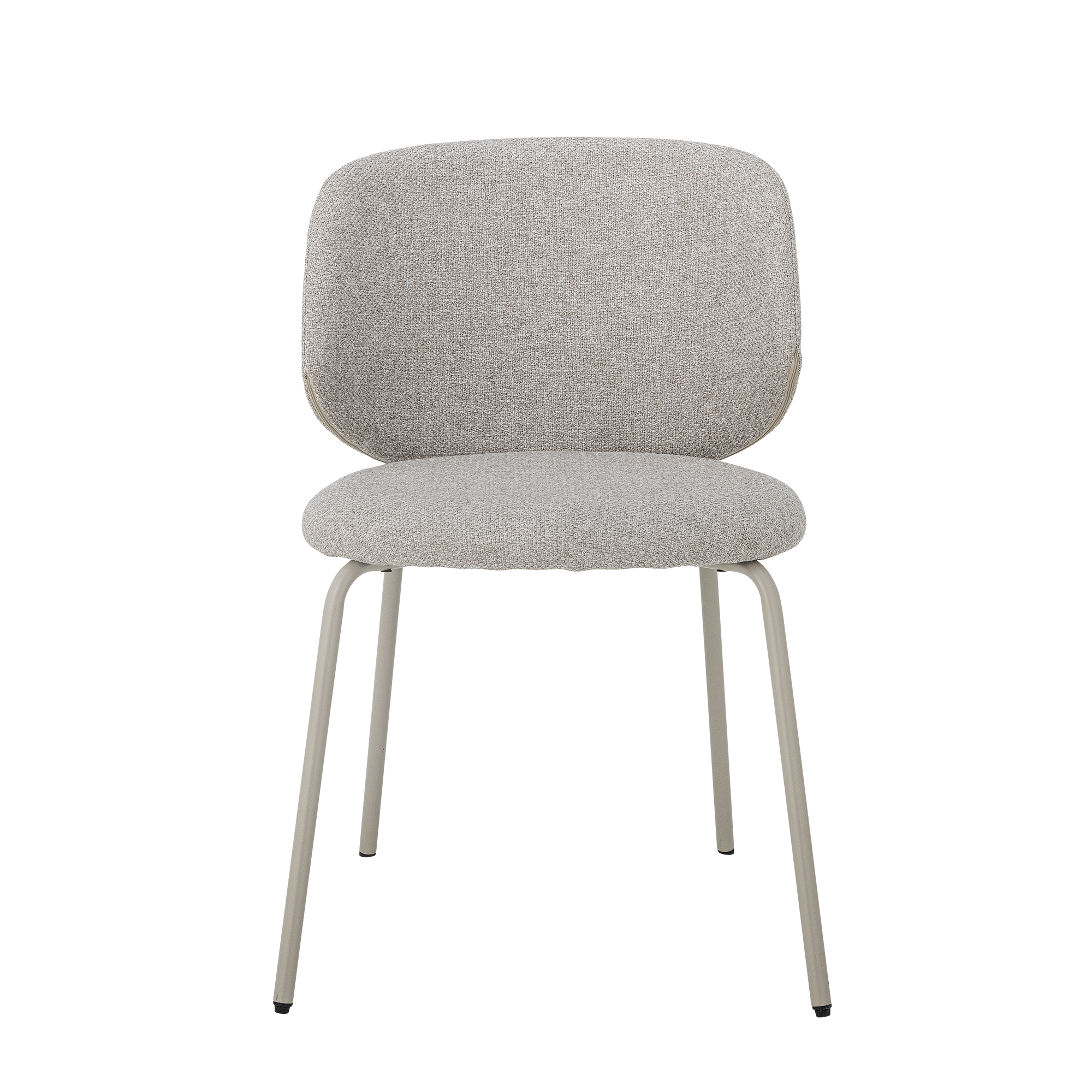 Bloomingville Ponte Spisebordsstol Grå Bouclé Polyester Og Metal