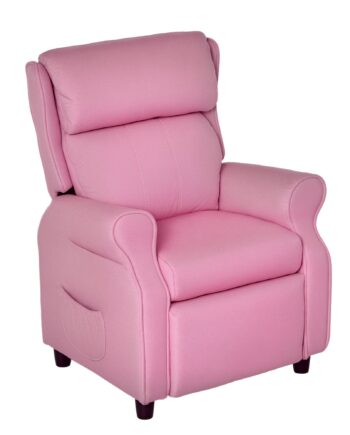 Børnesofa Børnesofa Børnestol Lænestol Justerbar Med Fodstøtte Til  -  år Drenge Og Piger Pink 58   53   70 Cm