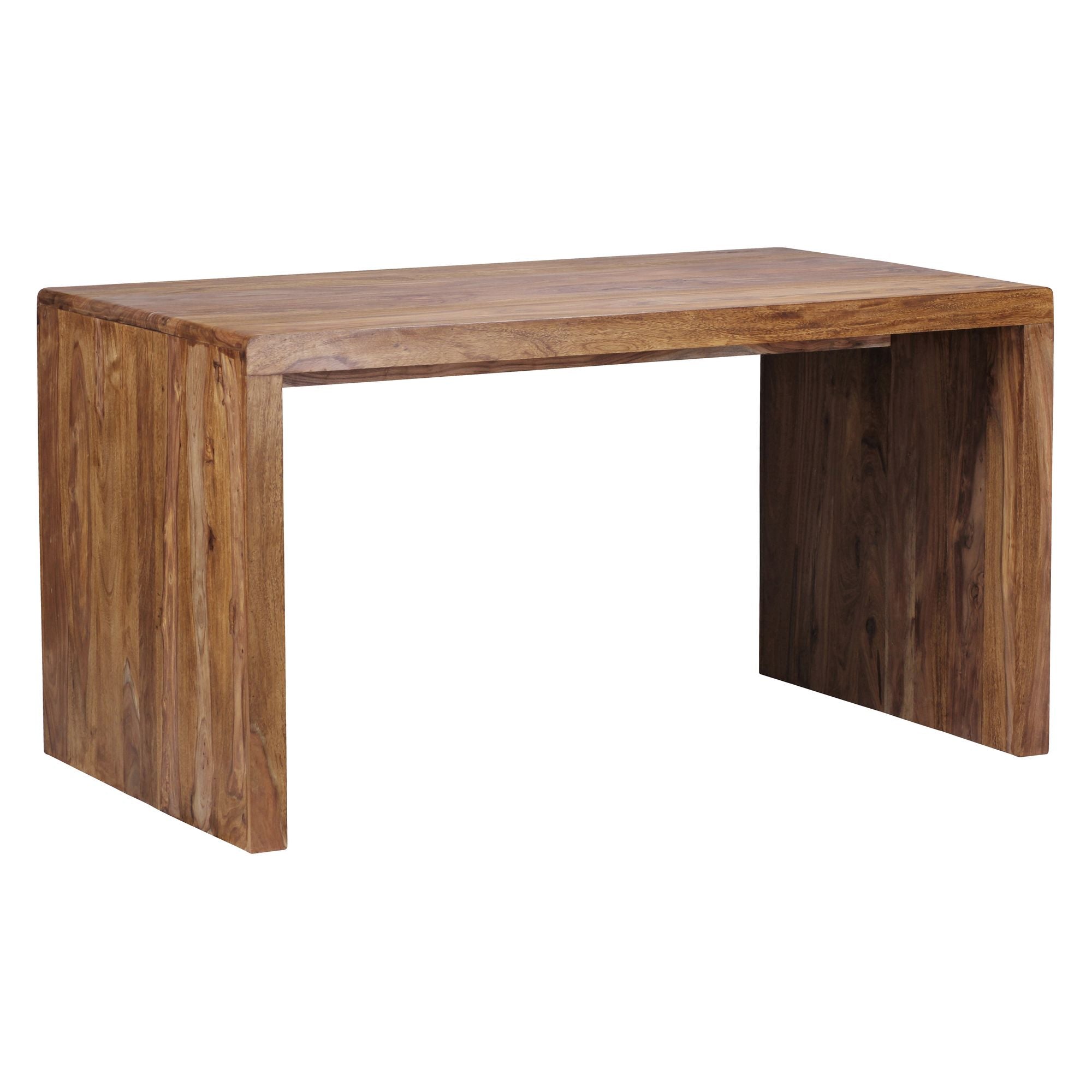 Boha Skrivebord Massivt Sheeshamtræ 140 Cm Bredt Design ægte Træ Opbevaring Kontorbord Landlig Stil Moderne Kontormøbler