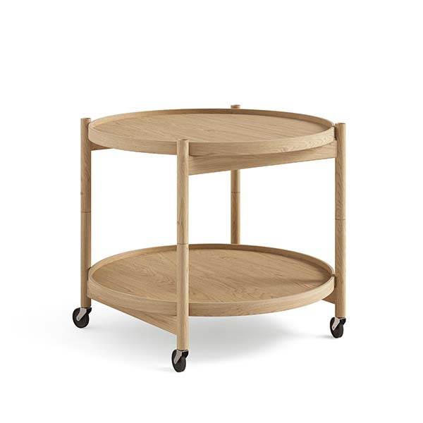 Brdr  Krüger Bølling Bakkebord 60 Cm  Eg Olie  Bakke  : Olieret Eg   Bakke  : Olieret Eg  : Erling Christensen Møbler