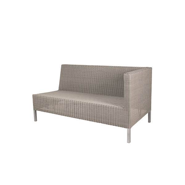 Cane-line Connect  -pers  Havesofa Taupe  Venstre Modul  : Erling Christensen Møbler
