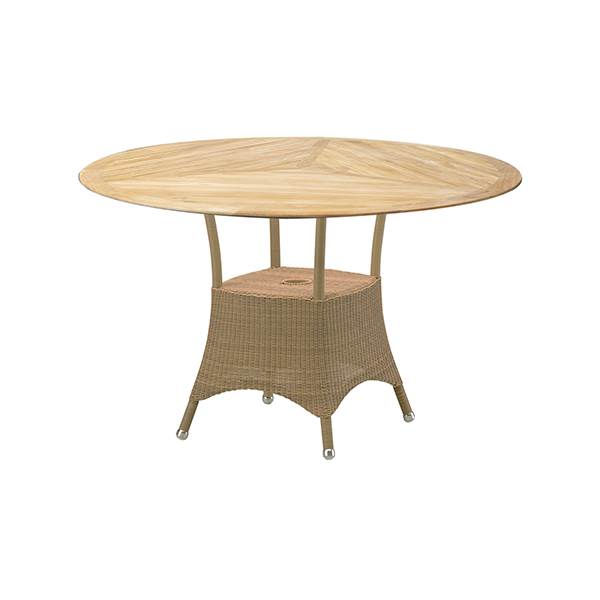 Cane-line Lansing Rundt Havebord ø120 Cm Natur Natur : Erling Christensen Møbler