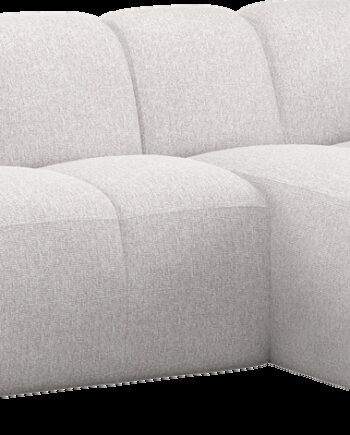 Chaiselongsofa Loungemodul Woood Mojo  -personers Højrevendt Bouclé Ecru