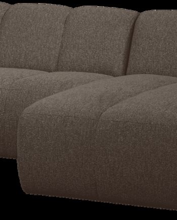 Chaiselongsofa Woood Mojo  -pers Højrevendt Loungemodul Bouclé Brun 284x160 Cm  Fast Greb  Manuelt Justerbare Armlæn