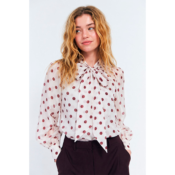 Crä   Cras Ethelcras Shirt Grape Dot : Erling Christensen Møbler  : Erling Christensen Møbler