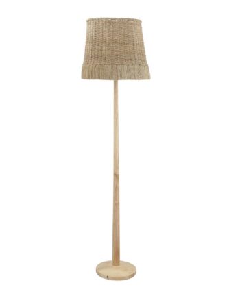 Creative Collection Gulvlampe Natur Rattan Og Gummitræ