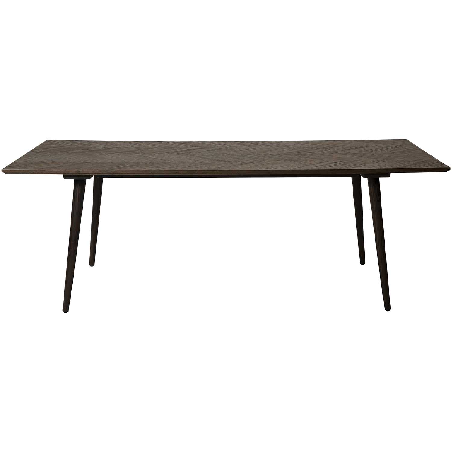 Dan-form Bone Spisebord Brun Genbrugs Elmetræ Og Træ  220x100