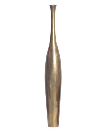 Dekorativ Vase 100 Cm Aluminium Guldfarvet Blomstervase Moderne  Håndlavet