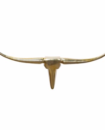 Dekorative Tyregevir   Wl1 392 Guld 100 Cm Aluminium Design Horn  Moderne Tyrehovedhorn Vægdekoration  Metal Gevir Jagttrofæ Vægskulptur  Stor Longhorn Vægdekoration