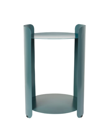 Dutchbone Navagio Sidebord       Hylde  Rund Blå Metal  ø31