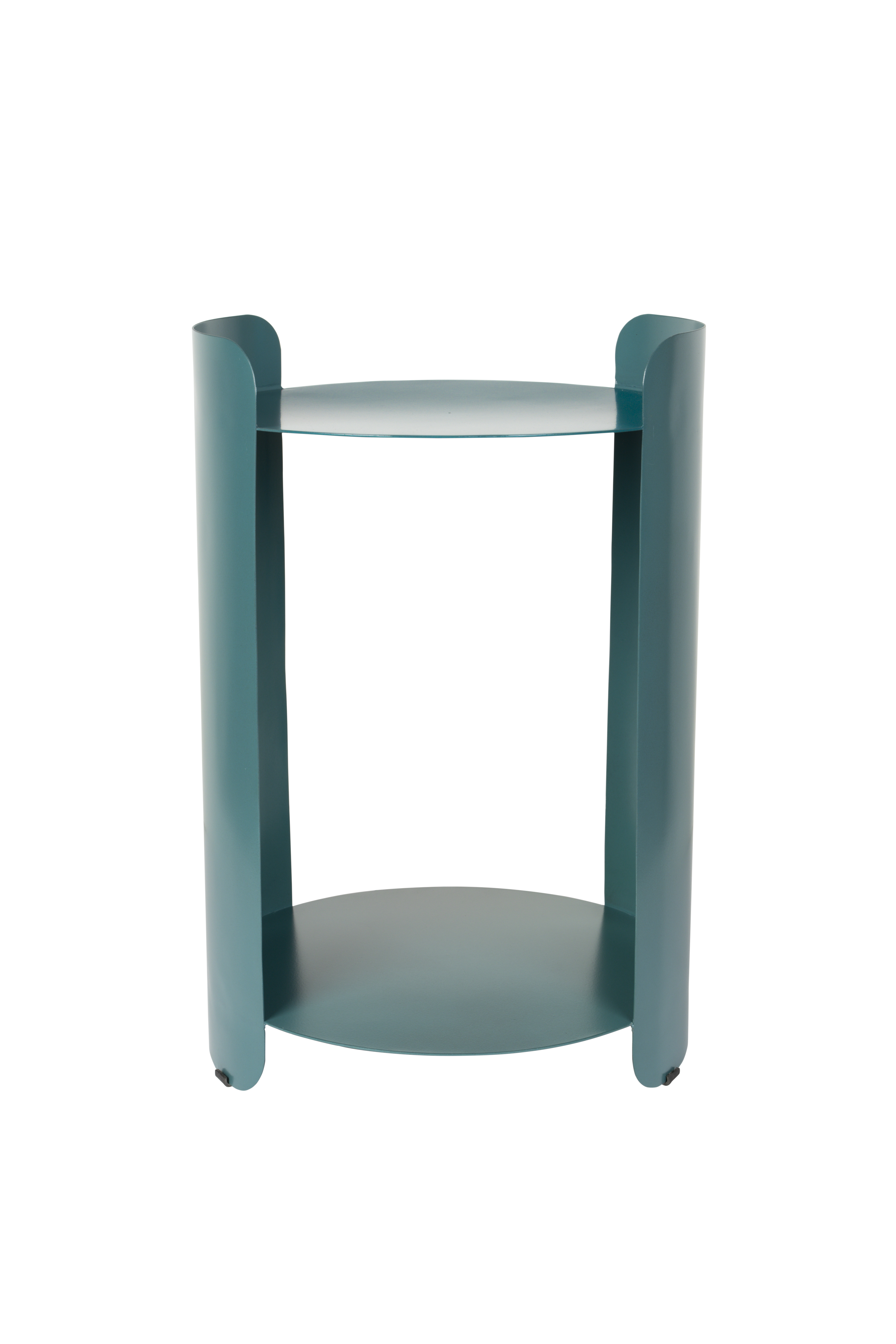 Dutchbone Navagio Sidebord       Hylde  Rund Blå Metal  ø31