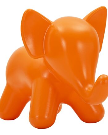 Elephant Orange Skammel Cm 86x46x56