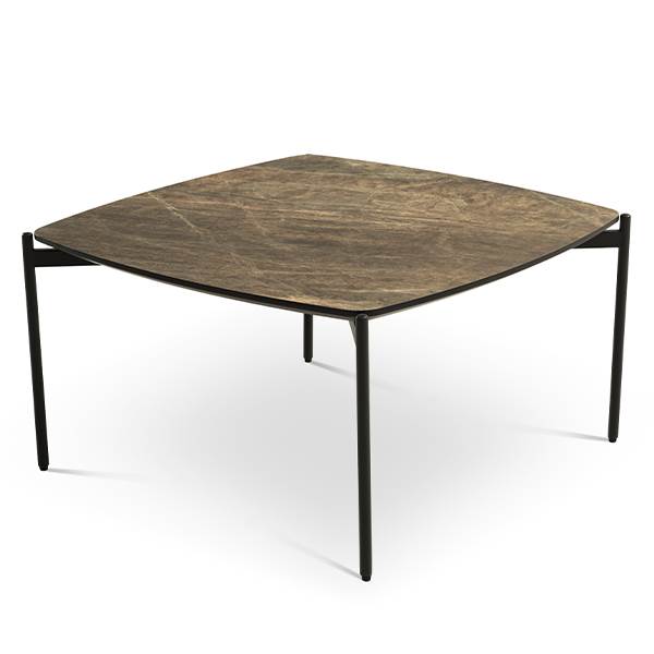 Erling Christensen Møbler Malta Coffee Table 80x80 Cm Mørk Brun 42cm : Erling Christensen Møbler  : Erling Christensen Møbler