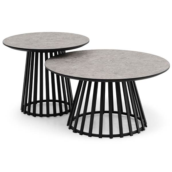 Erling Christensen Møbler Samos Coffee Tables ø60   ø80 Cm Sæt Af   : Erling Christensen Møbler  : Erling Christensen Møbler