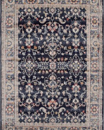 Gulvtæppe Loomery Florence 200ã 290 Cm Marineblå Beige Polypropylen