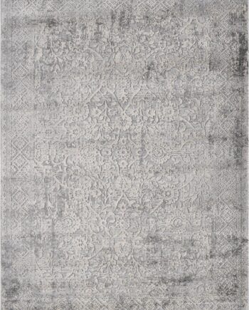 Gulvtæppe Loomery Invista 160x230 Cm Grå Varmefikseret Polyester Med Vintage-inspireret Mønster