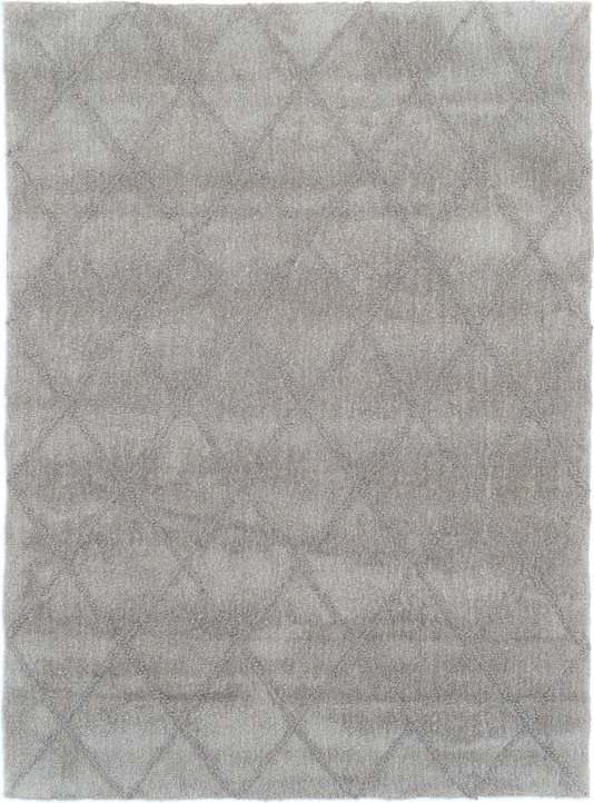 Gulvtæppe Loomery Jay Sølv Mikrofiberpolyester Diamantmønster 190ã 275 Cm