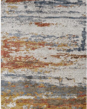 Gulvtæppe Loomery Troye 200ã 290 Cm Flerfarvet Terracotta Polyester