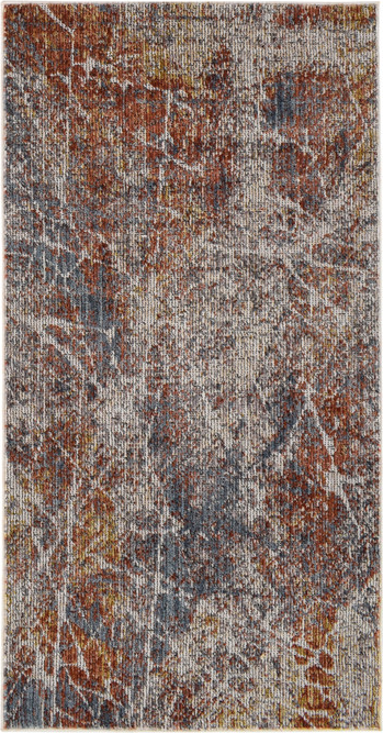 Gulvtæppe Loomery Troye 160x230 Cm Multifarvet Terracotta Polyester   Cm Luvhøjde Colorblocking