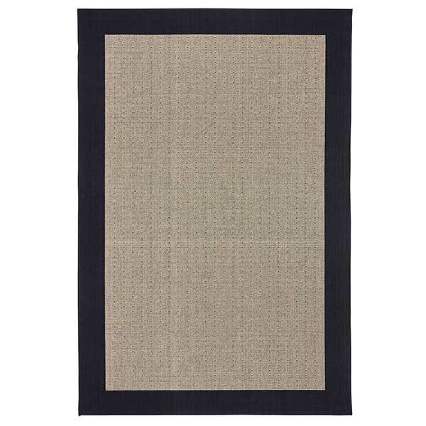 Hc Interior Rugs Casablanca Fladvævet Tæppe 032 Sort 133x195 Cm  : Erling Christensen Møbler