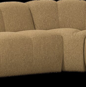 Hjørnesofa Højrevendt Woood Mojo 310ã 230 Cm Brunmeleret Bouclé  Justerbare Armlæn  100  Polyester