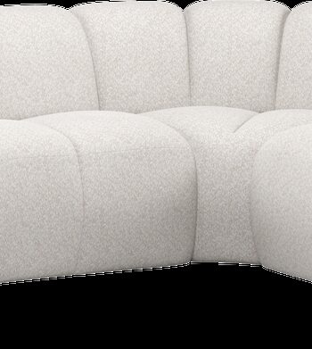 Hjørnesofa Woood Mojo Højre 310x230 Cm Chenille Ecru 100  Polyester Martindale 100 000