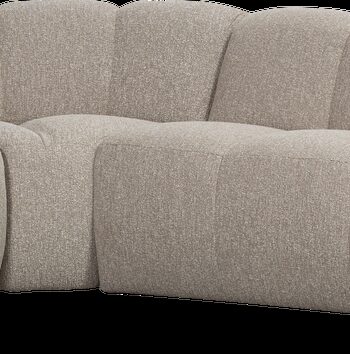 Hjørnesofa Woood Mojo Venstrevendt 310x230 Cm Beige Bouclé 100  Polyester