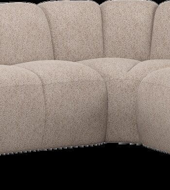 Hjørnesofa Woood Mojo 310x230 Cm  Valley   Chenille  Mørk Sand  Vendbar Sektion Højre