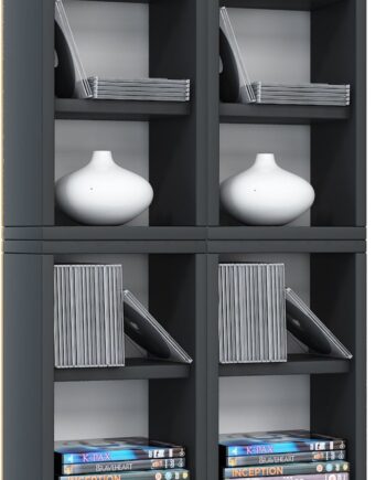 Høj Reol  Quot Almera Quot  175   42   20 Cm  Sort