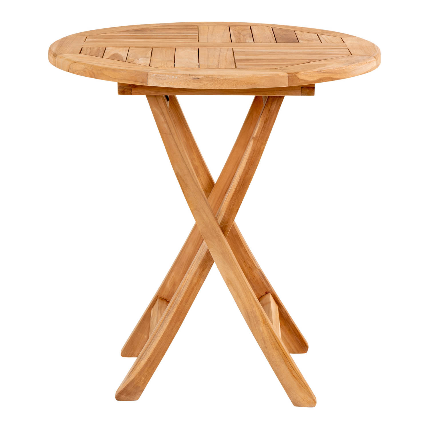 House Nordic Oviedo Havebord  Rund Natur Teaktræ  ø70