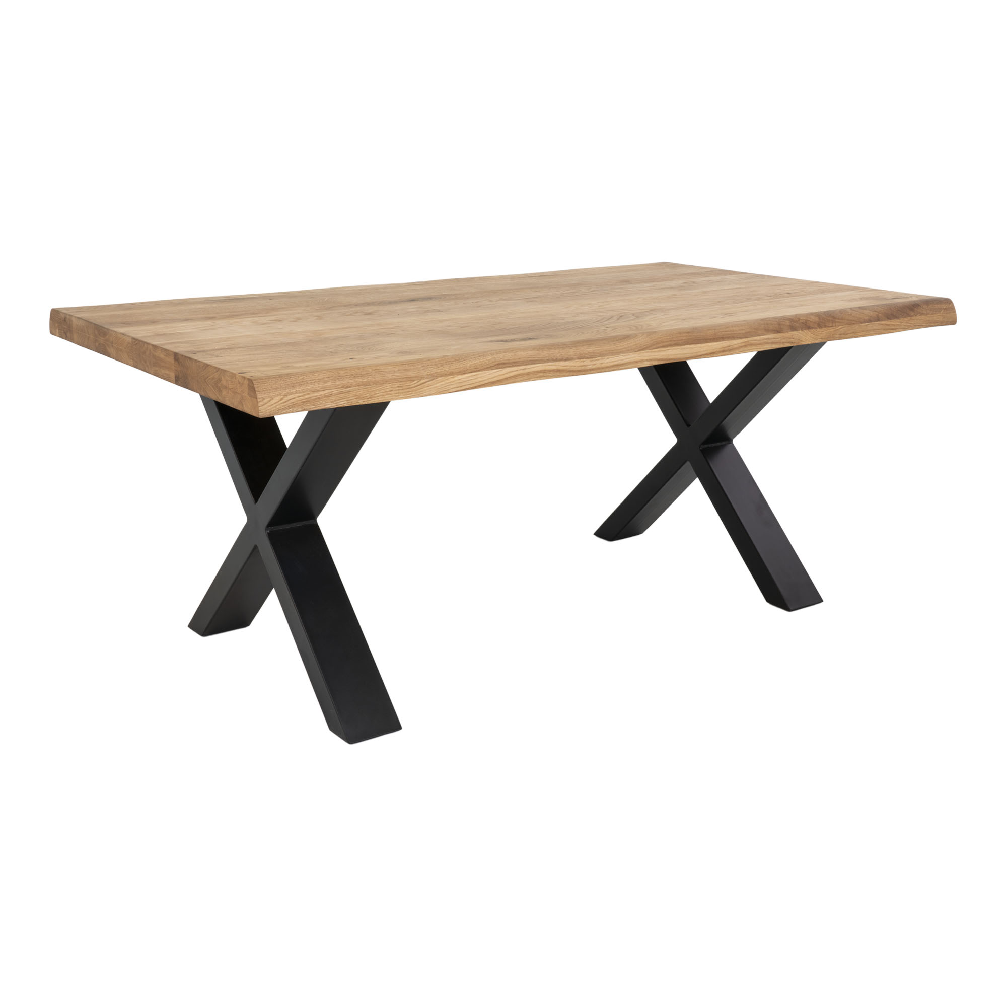 House Nordic Toulon Sofabord Natur Egetræ Og Metal 120x70