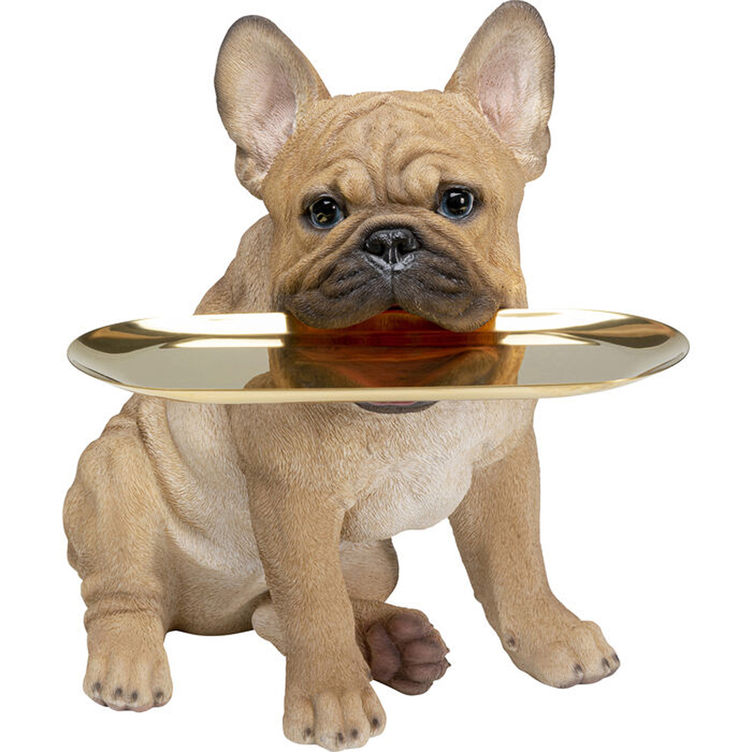 Kare Design Butler Frenchy Figur Multifarvet Polyresin Og Guld Stål   :40cm