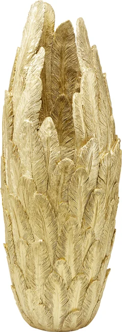 Kare Design Feathers Vase Guld Polyresin :80cm