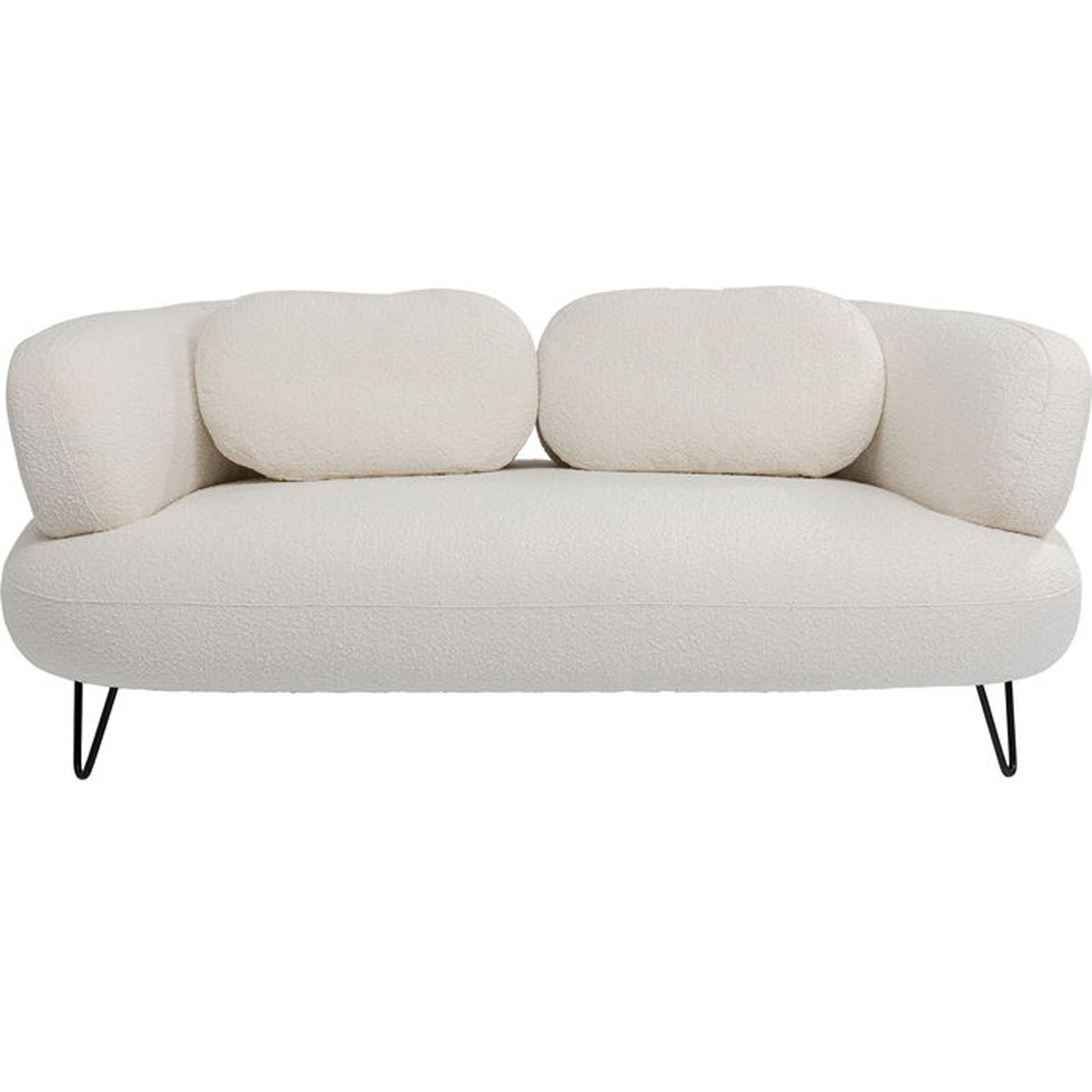 Kare Design Peppo White   Pers  Sofa Hvid Polyester Og Stål