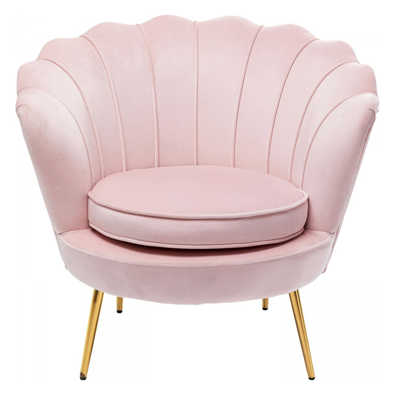 Kare Design Water Lily Rosa Lænestol     Armlæn Rosa Polyester Og Stål