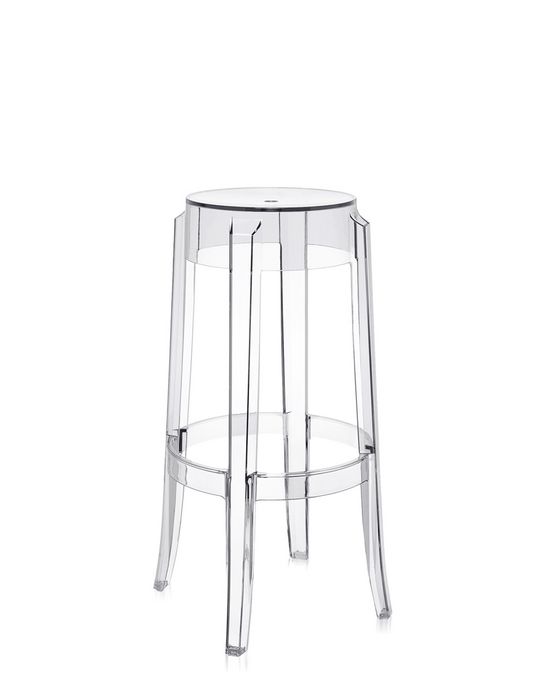Kartell Charles Ghost Barstol Lav Krystal  : Erling Christensen Møbler