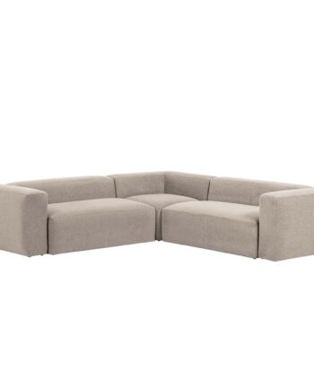Kave Home Blok Hjørnesofa Beige Polyester