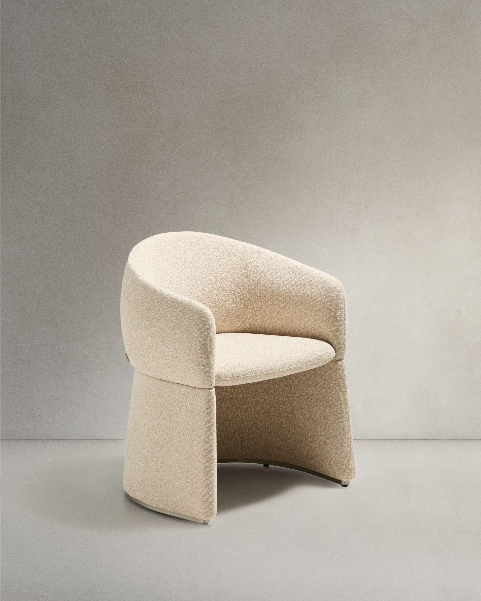 Kave Home Bosca Lænestol     Armlæn Beige Chenille Stof