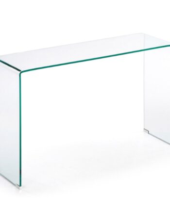 Kave Home Burano Konsolbord  Rektangulært Klar Glas  125x40