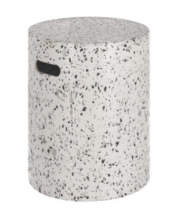Kave Home Jenell Havebord Hvid Terrazzo  ø35