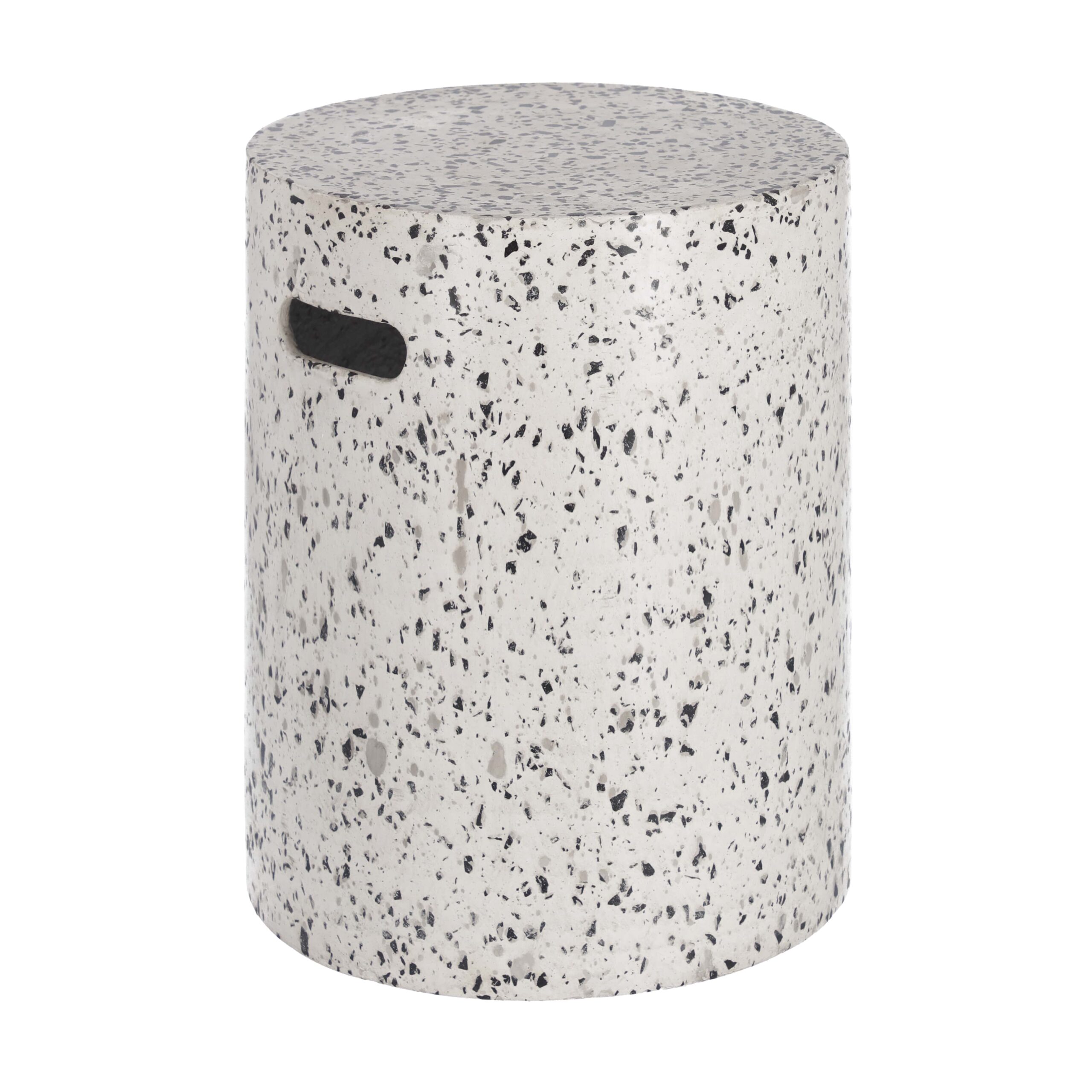 Kave Home Jenell Havebord Hvid Terrazzo ø35