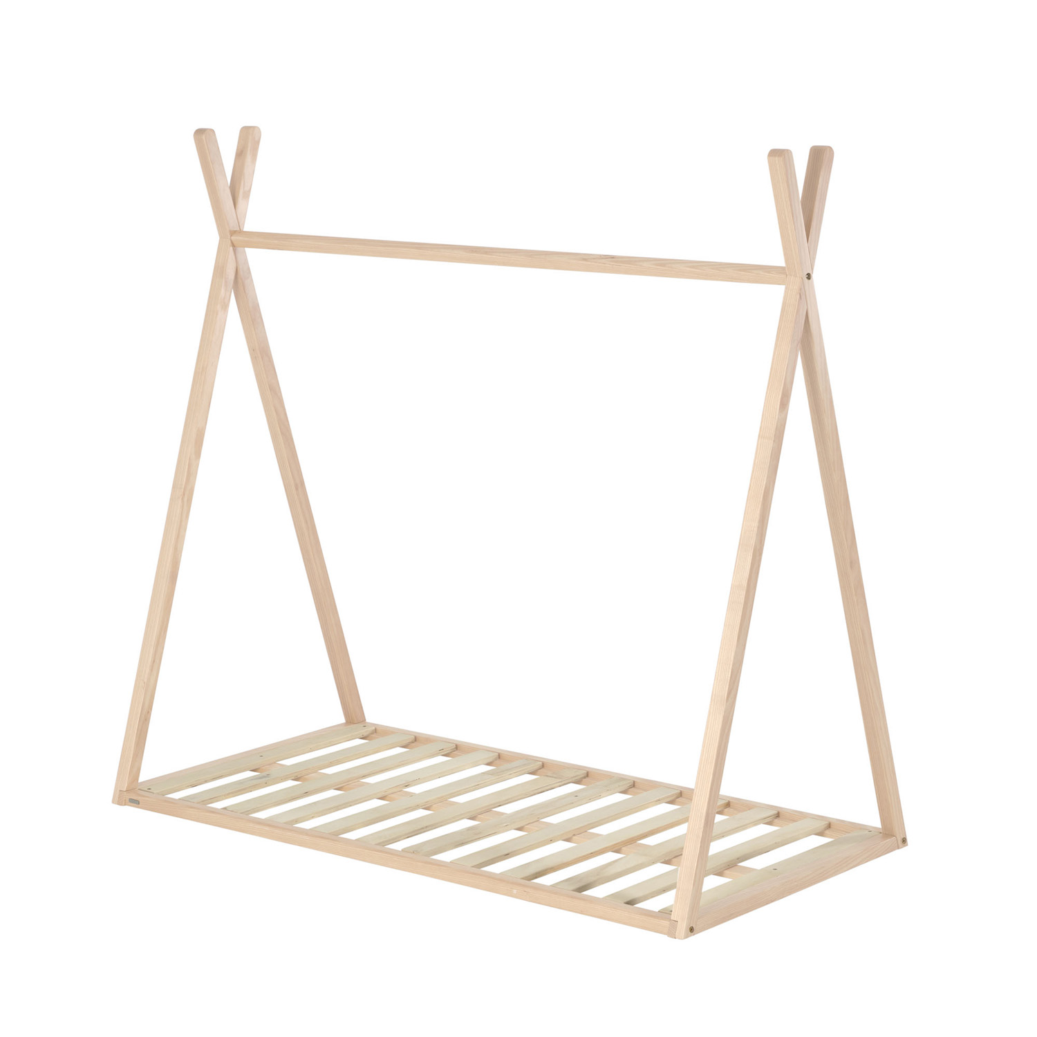 Kave Home Maralis Tipi Børneseng Natur Ask  70x140