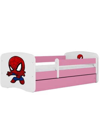 Kocot Kids Seng Babydreams Pink Spiderman Med Skuffe Med Madras 140 70