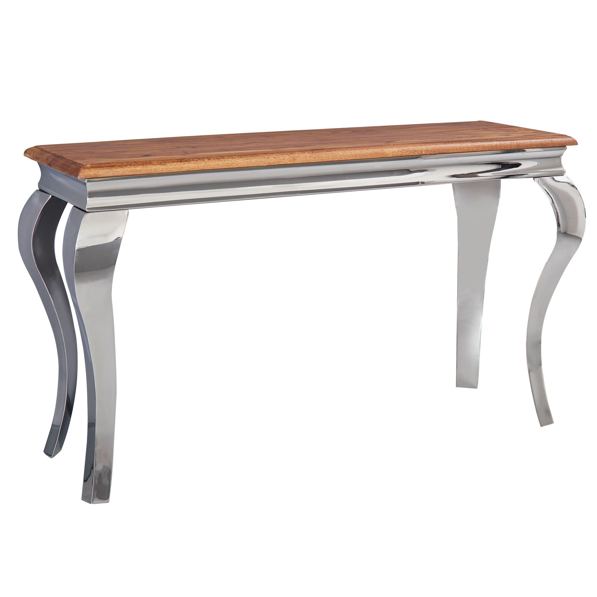 Konsolbord  Massivt Sheeshamtræ Metal  130x76 5x42 Cm  Entrebord  Designer Stuebord  Smalt  Skænk Skrivebord  Moderne